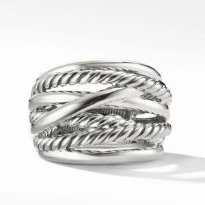 David Yurman 18mm Crossover Wide Ring